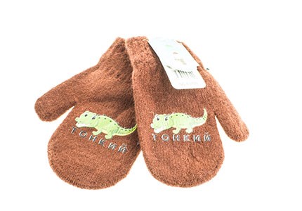 Детские варежки КОРОНА 35% бамбук, 45% шерсть, 20% спандекс (0709) - фото 28767