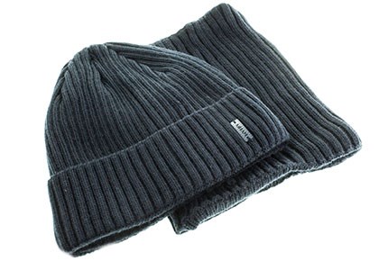 Комплект мужской (шапка+хомут) AiHAM70% шерсть 30%акрил на флисе (2609-19) - фото 28856