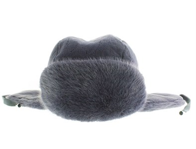 Шапка-ушанка женская AFG 100% экомех на флисе  (0211-1) - фото 29234