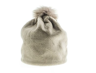 Шапка  женская AFG 100% экомех на флисе  (0211-2) - фото 29235