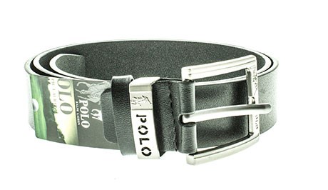 Ремень мужской POLO аналог натуральная кожа, клас. пряжка (0711-12) - фото 29298