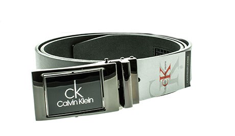 Ремень мужской CK (аналог) натуральная кожа п/автомат (0711-19) - фото 29305
