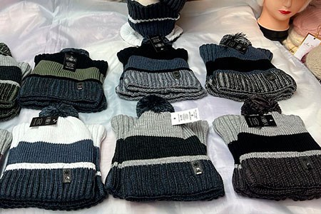 Комплект мужской KAMI (шапка+хомут) 50% шерсть 50%акрил на флисе (0512) - фото 29496