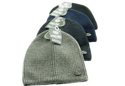 Шапка мужская Feeling 20% шерсть,80% акрил (0612-4) - фото 29514