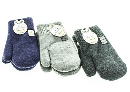 Детские варежки Виктория 70% шерсть  20% бамбук 10% акрил  (742) - фото 29662