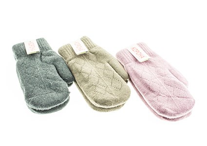 Варежки женские КОРОНА 35% бамбук, 40%шерсть, 25%спандекс (6530) - фото 29668