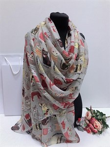 Палантин женский Zaro 100% хлопок 180*80 (218802) - фото 30347