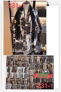 Палантин женский Louis Vuitton аналог 100% шелк (2404) - фото 31422