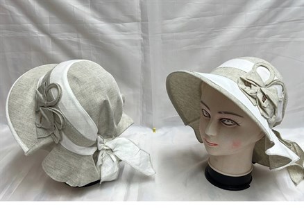 Шляпа женская Gros 100% лен  (1706-13) - фото 31465