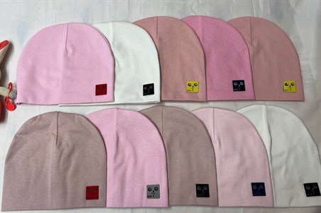 Шапка детская для девочки B.O.Y. 100% хлопок  (1706-5). - фото 31837