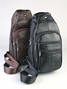 Сумка мужская нагрудная натуральная кожа (8104) - фото 32005
