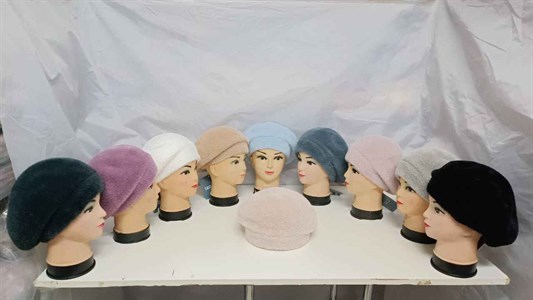 Берет женский ШАТУШ 60% нейлон 26%вискоза 14% п/э (2121) - фото 32161