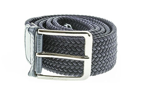 Ремень-резинка текстиль/гал.кожа класс. пряжка (2409-1) - фото 32604