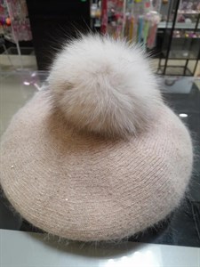 Берет женский  BAITEX 40% ангора,30%шерсть, 30% акрил (3009-26) - фото 32945