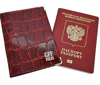 Обложка для паспорта GFF натуральная кожа  (А-079) - фото 33192