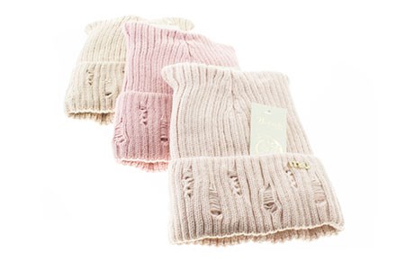 Шапка детская для девочки Beibuch kids 50% шерсть 50% акрил на флисе (0312-25) - фото 33337