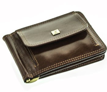 Зажим  COSSET мужской натуральная кожа (14-327) - фото 34113