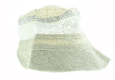 Шляпа женская 100% лен (0605-10) - фото 34980