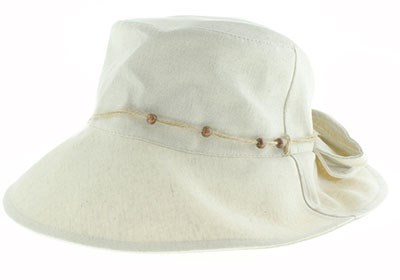 Шляпа женская Gros 100% лен  (0605-20) - фото 34989